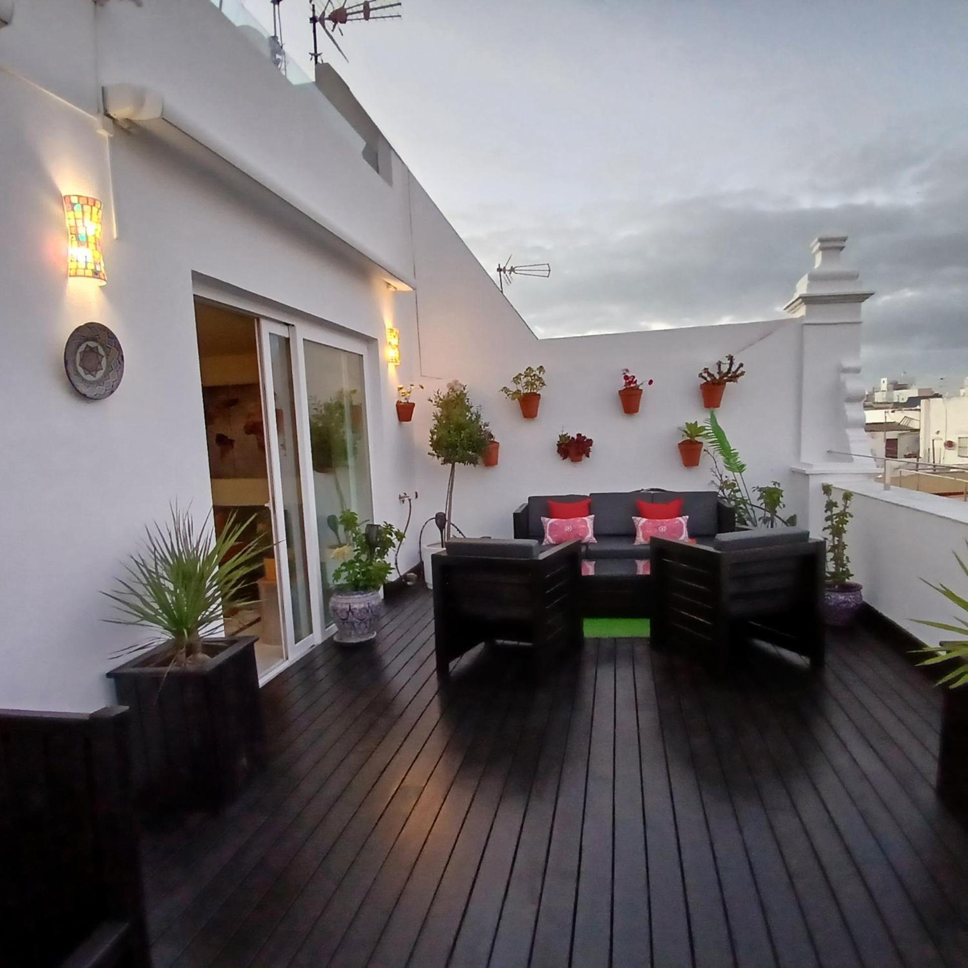 ***** Attic With Impressive Views And Jacuzzi Lägenhet Cádiz Exteriör bild
