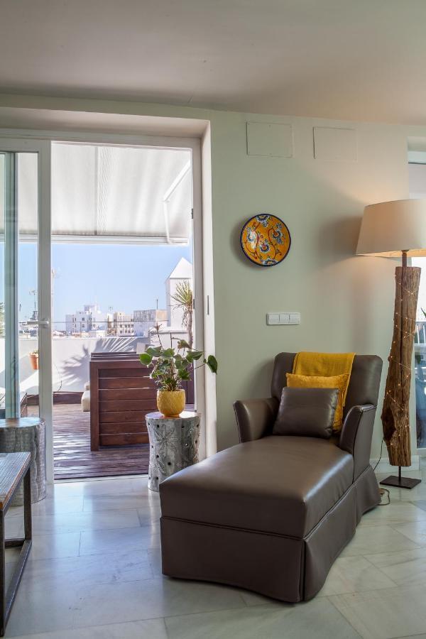 ***** Attic With Impressive Views And Jacuzzi Lägenhet Cádiz Exteriör bild